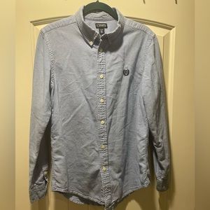 Chaps Button Down Shirt, Boy’s XL Long Sleeve, Denim Blue.
